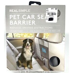 Real Simple -  Pet Car Seat Barrier, Safe Driving Pet Car Barrier - NWT